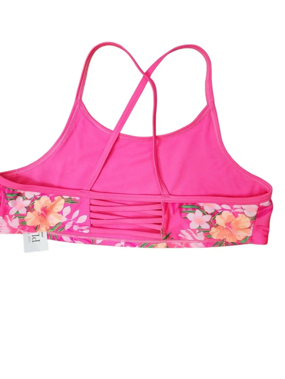 Neon Berry Vibrant Pink Swim Bikini Top Size XXL